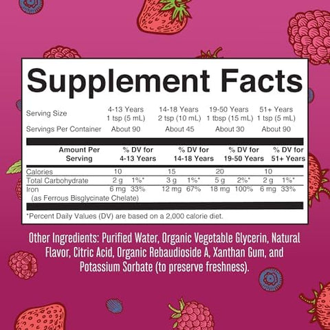 MaryruthS WomenS Multivitamin + Hair Growth Liposomal (Peach) and Iron Liquid (Berry) Clean Label Project Verifieda' Supplements For Beauty Immunity and Overall Health Vegan NonGmo GlutenFree