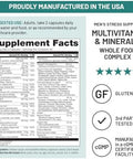 NatureWise Multivitamin for Men + Stress Support + Fulvic Ionic Minerals + Probiotics for Immunity Male Health Digestion + Whole Organic Foods Vegetarian NonGMO 60 Capsules[1Month Supply]