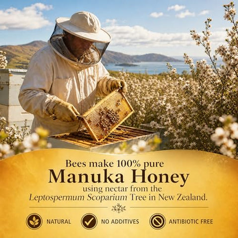 Manuka Honey for Wounds, Wound Healing Ointment for Cuts, Scrapes, Burns, Foot Ulcers and Scars, Fast Relief & Skin Repair, Non-Sticky, No Crystallization, 1.06 oz