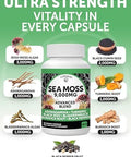 Lunakai Usa Made Moringa and Sea Moss Capsules Bundle 6In1 and 16In1 Advanced Blends 60 NonGmo Veggie Capsules Each