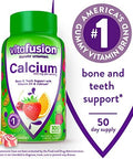 Viactiv Calcium Chews and vitafusion Calcium Gummies 60 Chews and 100 Count Bone and Teeth Health Supplements