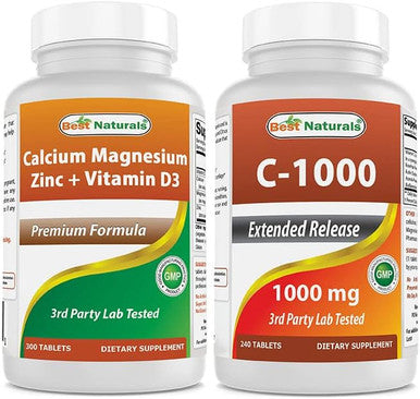 Best Naturals Cal Mag Zinc With Vitamin D3 & Vitamin C 1000 Mg