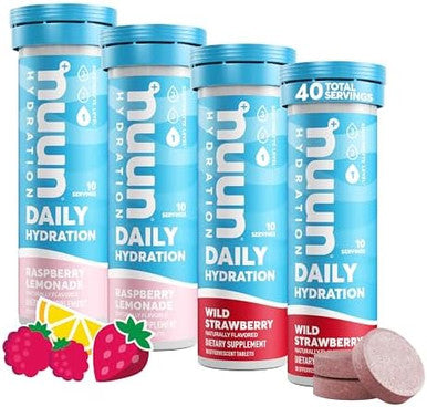 Nuun Energy Drink Tablets Daily Hydration Electrolyte Tablets Bundle (10 Count X 4 Packs And 40 Servings X 4 Packs)