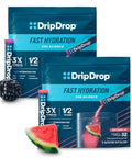 Dripdrop Hydration Electrolyte Powder Packets Watermelon & Berry 64 Count