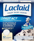 Lactaid Fast Act Lactose Intolerance Relief Chewables With Natural Lactase Enzyme To Prevent Gas Bloating & Diarrhea Due To Lactose Sensitivity Onthego Vanilla Twist Flavor 60 X 1 Ct
