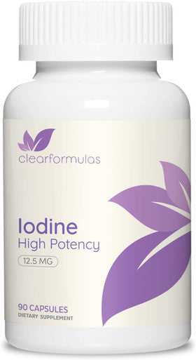 High Potency Potassium Iodine Supplement - Potassium Iodide Usp And Iodine Capsules 12.5Mg Precise Dosage Blend - Capsule Alternative To Lugol'S Iodine Supplements For Thyroid Energy & Immunity