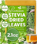 FreshDrinkUS, Premium 2.1 oz Natural Stevia Leaves, 100% Pure Dried Leaves, Zero Calorie Sweetener, No Additives, No Caffeine, Vegan