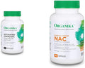 Organika Activated Charcoal And Nac (N-Acetyl-L-Cysteine) 500Mg Supplement Bundle