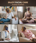 Morfone Red Light Therapy For Face 4 Modes Led Face Mask Light Therapy With Timing Function Near-Infrared 850Nm Red Light Therapy For Home Use For Women Girls