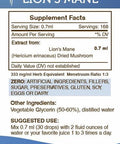 Secrets of the Tribe Lion's Mane Tincture Alcohol-Free Extract, Lion's Mane (Hericium erinaceus) Dried Mushroom (4 fl oz)