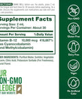 Nature's Truth B12 Sublingual Liquid Drops 10000 mcg 2 oz Fast Acting Vegan NonGMO and Gluten Free