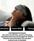 Neck & Shoulder Wrap With Hot & Cold Therapy For Pain Relief, Muscle Relaxation & Stress Reduction + Heated Eye Mask For Dry Eyes & Headaches Comfort Fit Design