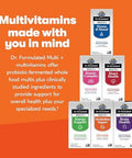 Garden Of Life Dr. Formulated Multi+ Metabolism Support Fermented Liposomal Multivitamin + Chromax Capsimax Berberine and Probiotics 30 Capsules