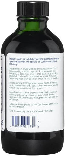 Vitanica Immune Tonic Black Elderberry Syrup Immune Support 4 Ounce