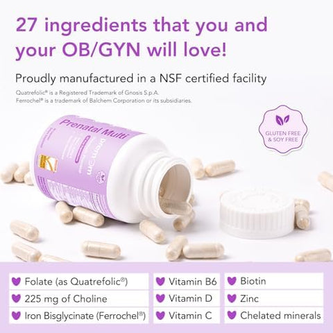 Premom Multivitamin For Women Prenatal Formula Vitamin Supplements 2 Bottles Prenatal Dha Fish Oil 1 Bottles