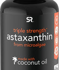 Triple Strength Astaxanthin 12mg with Organic Coconut Oil NonGMO Soy Gluten 60 Mini Softgels 2 Month Supply
