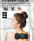 Pawfan Tens Black Unit With 2 PadsEms Microcurrent Mini Massager MachineLow Frequency Multi Function Physiotherapy Instrument Muscle StimulatorFull Body Pain Relief Therapy Device