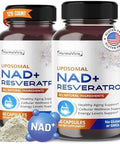 Nad+ Resveratrol 6,000Mg Quercetin 2000Mg Fisetin Black Pepper Healthy Aging Support Energy Levels Support 120-Day Supply Made In The Usa