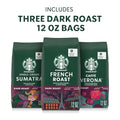 Starbucks Whole Coffee Beans, Dark Roast Hot or Iced Coffee, Variety Pack, Three 12 oz BagsÃƒÂ¢Ã¢â€šÂ¬Ã¢â‚¬Â¹
