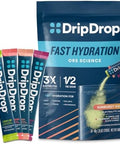 Dripdrop Hydration Packets Juicy Variety Pack Single Serve Electrolytes Powder Drink Mix Grape Fruit Punch Strawberry Lemonade Cherry Nongmo Gluten Vegan 16 Sticks
