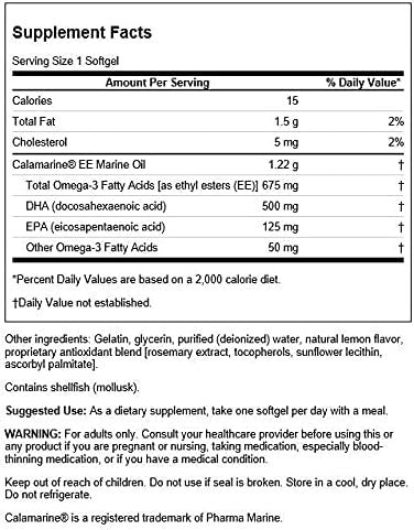 Swanson Super Dha 500 from Food-Grade Calamari 500 mg 30 Sgels 2 Pack