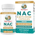 Maryruth'S Organics Nac Supplement N-Acetyl Cysteine 2 Month Supply Nac 1000Mg Per Serving Vegan Capsules Gluthamine Precursor Amino Acid Non-Gmo Gluten Free 120 Count 60 Servings
