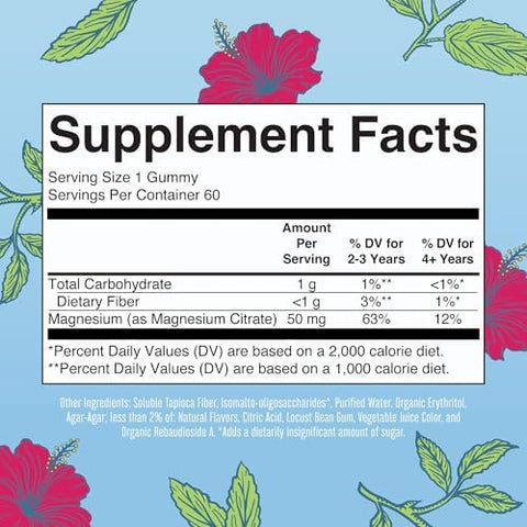 Maryruth Organics Multivitamin (Strawberry) And Magnesium Calm Gummies (Hibiscus) For Kids Clean Label Project Verifieda' Vitamins For Overall Wellness And Sleep Vegan NonGmo Gluten
