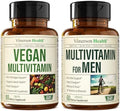 Vegan Multivitamins for Vegans and Vegetarians and Complete Multivitamin for Men