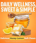 Force Factor Royal Manuka Honey Pure Zealand Manuka Support Immune Health Digestion & Energy Mgo 130 Umf 5+ Sustainably Sourced Honeylemon 60 Soft Chews