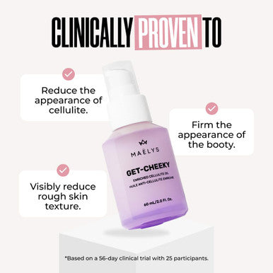 MaÃƒÆ’Ã‚Â«lys Cosmetics Get-Cheeky Enriched Cellulite Oil - Shea Butter & Vitamin E Target The Look Of Fatty Skin & Reduce The Appearance Of Cellulite