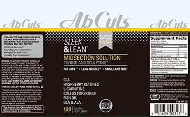Sleek And Lean - 120 Easy-To-Swallow Softgels - Cla Supplement, Fish Oil, Flaxseed Oil, L-Carnitine - Helps Increase Antioxidant Supply