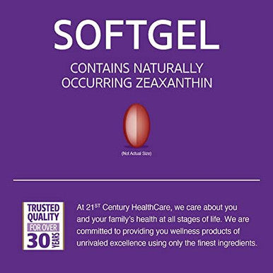 21St Century Lutein 20 Mg Softgels 60 Count