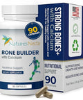 Nature's Nectar Bone and Joint Supplements for Men and Women Supports Bone Health Strength and Growth with Calcium Vitamin D Magnesium and Strontium Bone Builder Formula for Maximum Absorption 90 Caps
