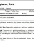 Swanson Magnolia Bark Antioxidant Support 400 Milligrams 60 Capsules