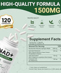 Fancyenergy Ncduyde Nad+ Supplement Liposomal Nad Nicotinamide Riboside Resveratrol 120 Capsules 1500 Mg