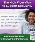 Vital Planet - Vital Fiber Powder Soluble And Insoluble Fiber Supplement With Flax Pea And Hemp Organic Daily Dietary Supplement Supports Gut Digestive Regularity 7.76 Oz