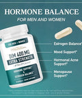 Smnutrition Dim Supplement 400Mg Extra Strength Hormone Balance For Men And Women Menopause Acne Hot Flashes Relief Prostate Support & Antioxidant Support Soy Gluten Smnutrition 90 Ct.