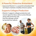 Aurora Nutrascience Mega Liposomal Glutathione 750 mg and Vitamin C 3000 mg Immune Support and Antioxidant Bundle