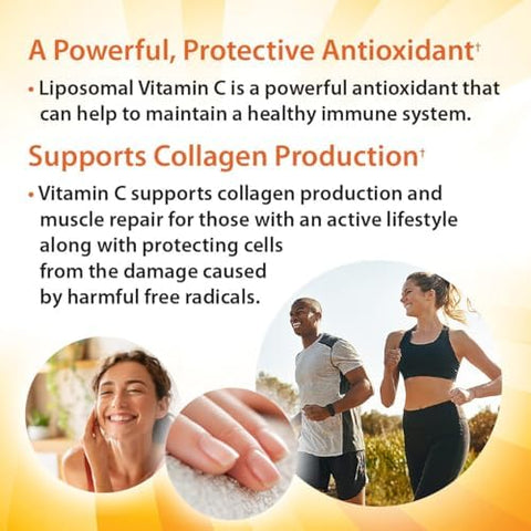 Aurora Nutrascience Mega Liposomal Glutathione 750 mg and Vitamin C 3000 mg Immune Support and Antioxidant Bundle