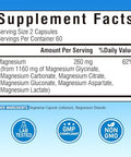 Iron Complex Supplement 60 Capsules and 6 in 1 Magnesium Complex Supplement 120 Capsules NonGMO Gluten