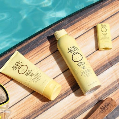 Sun Bum Kids Spf 50 Sunscreen Clear Body Spray Broad Spectrum Water-Resistant Sunblock With Vitamin E Wet Or Dry Skin Application Hawaii 104 Act Compliant (Octinoxate & Oxybenzone ) 6 Oz