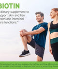 Davinci Labs Biotin Supports Skin & Hair Health Intestinal Flora Function Dietary Supplement With Vitamin C & Calcium As Ca Carbonate Vegetarian Gluten 60 Capsules