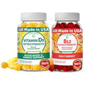 Lunakai Vitamin D3 And Vitamin B12 Gummies Bundle - Immunity Bone And Mood Support Vit D3 2000Iu Supplement - 3000Mcg Methylcobalamin High Absorption Energy Gummy 30 Days Supply