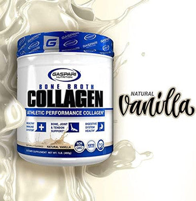 Bone Broth Athletic Performance Collagen Natural Vanilla (1 Lbs. / 30 Servings)