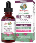 Maryruth'S Organic Milk Thistle Seed Liquid Extract Drops 1 Fl Oz 1190 Mg Milk Thistle Seed Silybum Marianum Alcohol-Free Vegan Usda Organic Non-Gmo