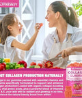 2-Pack Collagen Gummies For Women & Men - With Biotin, Vitamin C, & Zinc For Skin Radiance, Hair Growth, Strong Nails, & Joint Support, 120 Count
