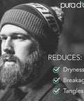 Pura D'Or 8 Oz Thickening Beard Wash - Biotin & Castor Oil Formula With Rosemary - Helps Enhance Moisture Thickness & Shine Helps Reduces Dryness & Breakage - For Men