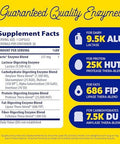 Enzymedica Lacto Digestive Enzymes For Complete Dairy Digestion Fastacting Gas & Bloating Relief