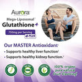 Aurora Nutrascience Mega Liposomal Glutathione 750 mg and Vitamin C 3000 mg Immune Support and Antioxidant Bundle