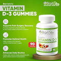 Barislim Bariatric Vitamin D-3 Gummies - Specially Formulated Gummy Vitamin For Patients After Weight Loss Surgery - Easy To Digest And Great Tasting Fruit Flavors 90 Fruit Chews